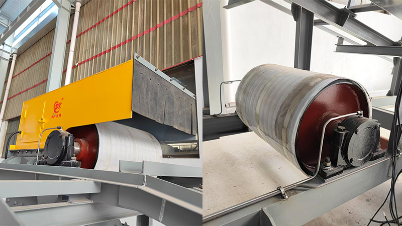 D&eacute;tail de tripper de convoyeur