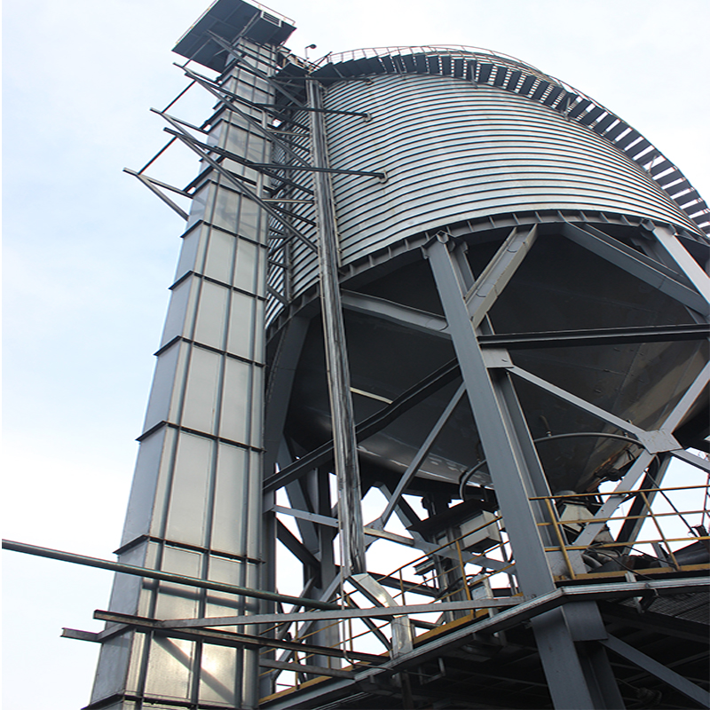 Élévateur à godets à ceinture verticale en cosse de riz à structure compacte