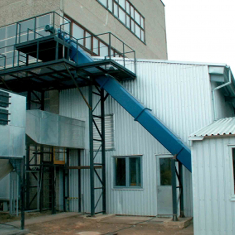 Convoyeur à chaîne de grattoir de blé de dessus de silo de grain